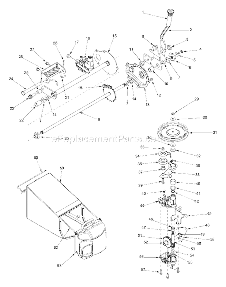 Page C Diagram and Parts List for 12A-999R402 2002 Yard Man Lawn Mower